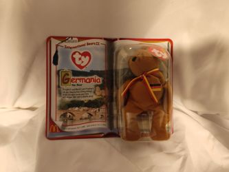 Ty Teenie Beanie Baby Germania Bear McDonald's 2000 in package