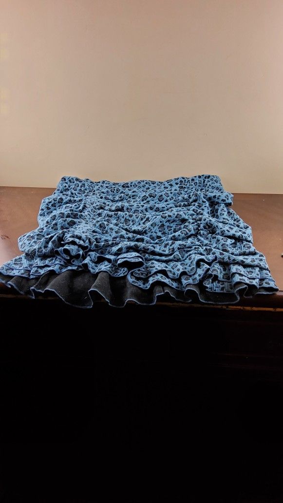 Perfectly Priscilla Blue Mini Skirt 3xl