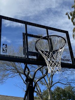 Spalding NBA 60 In. Acrylic Screw Jack Portable Basketball Hoop