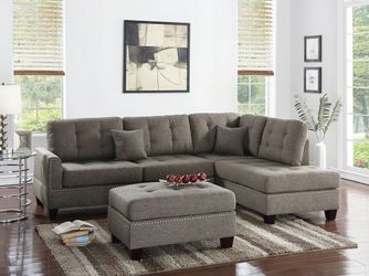Beautiful sectional with ottoman