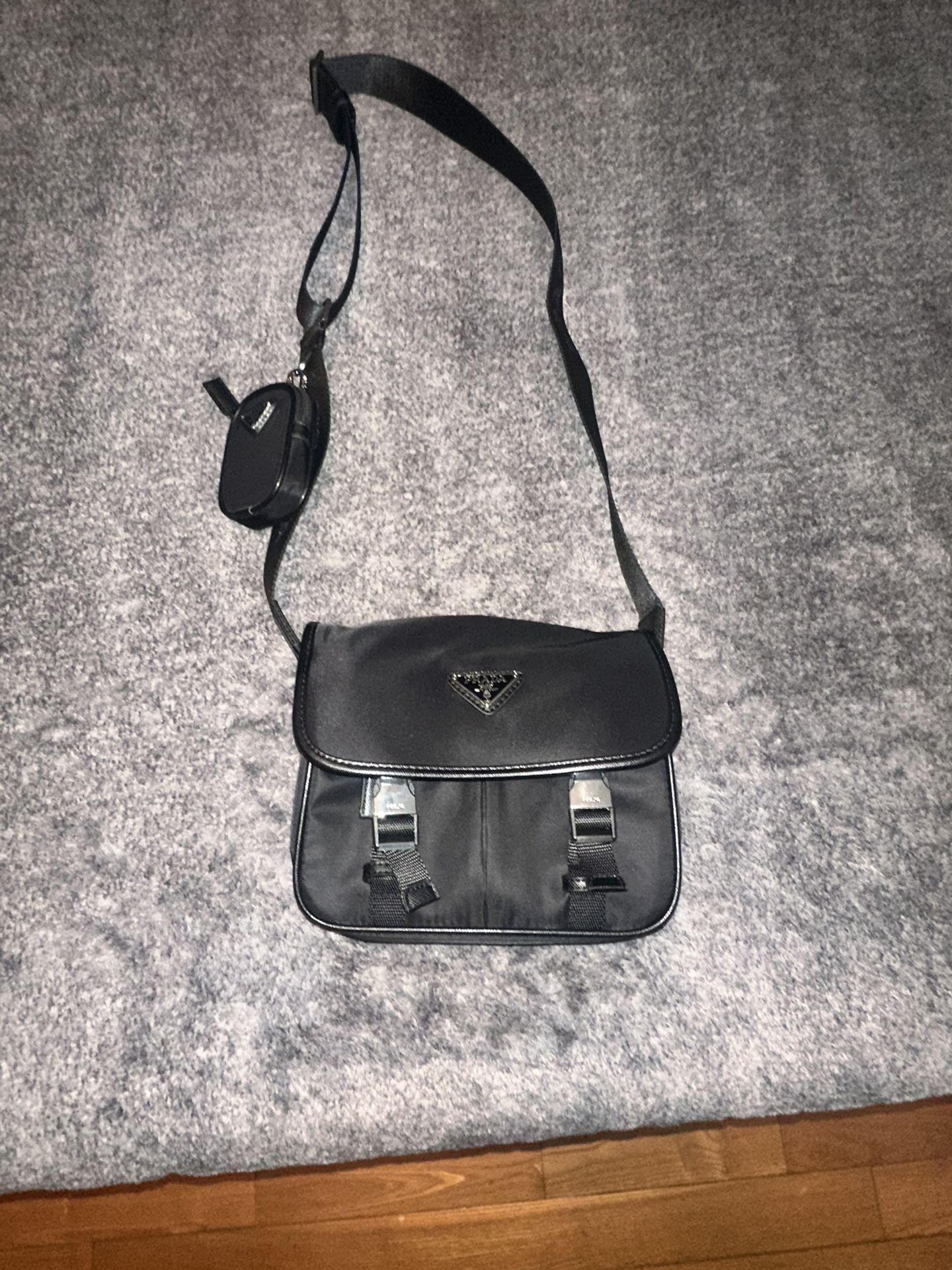 Prada Re-Nylon And Saffiano Shoulder Bag