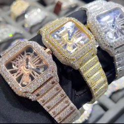 Moissanite Diamond Watch Men’s 