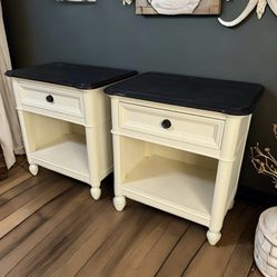 *Refinished* (2pc) Bernhardt 1-Drawer Nightstands / By Yours Truly 