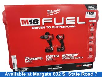 Milwaukee 3697-22 Red Cordless Impact Drill