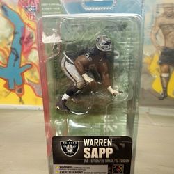 McFarlane NFL 3" FOOTBALL Mini Warren Sapp #99 Oakland Raiders Black Jersey NEW