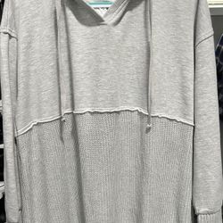 Plus Size Tunic Style Hooded Sweatshirt