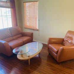 Couch with coffee table