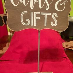 Cards and Gifts Wooden Sign 