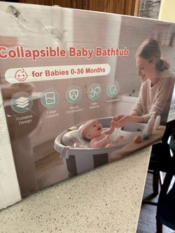 0-36 month collapsible baby bathtub