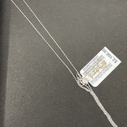  Natural Diamond Pendant | 18" Inch Chain | 14K Gold Chain And Pendent | Diamond Necklace | IGI Certified