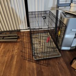 XL DOG CRATE With 2 Doors And Divider 