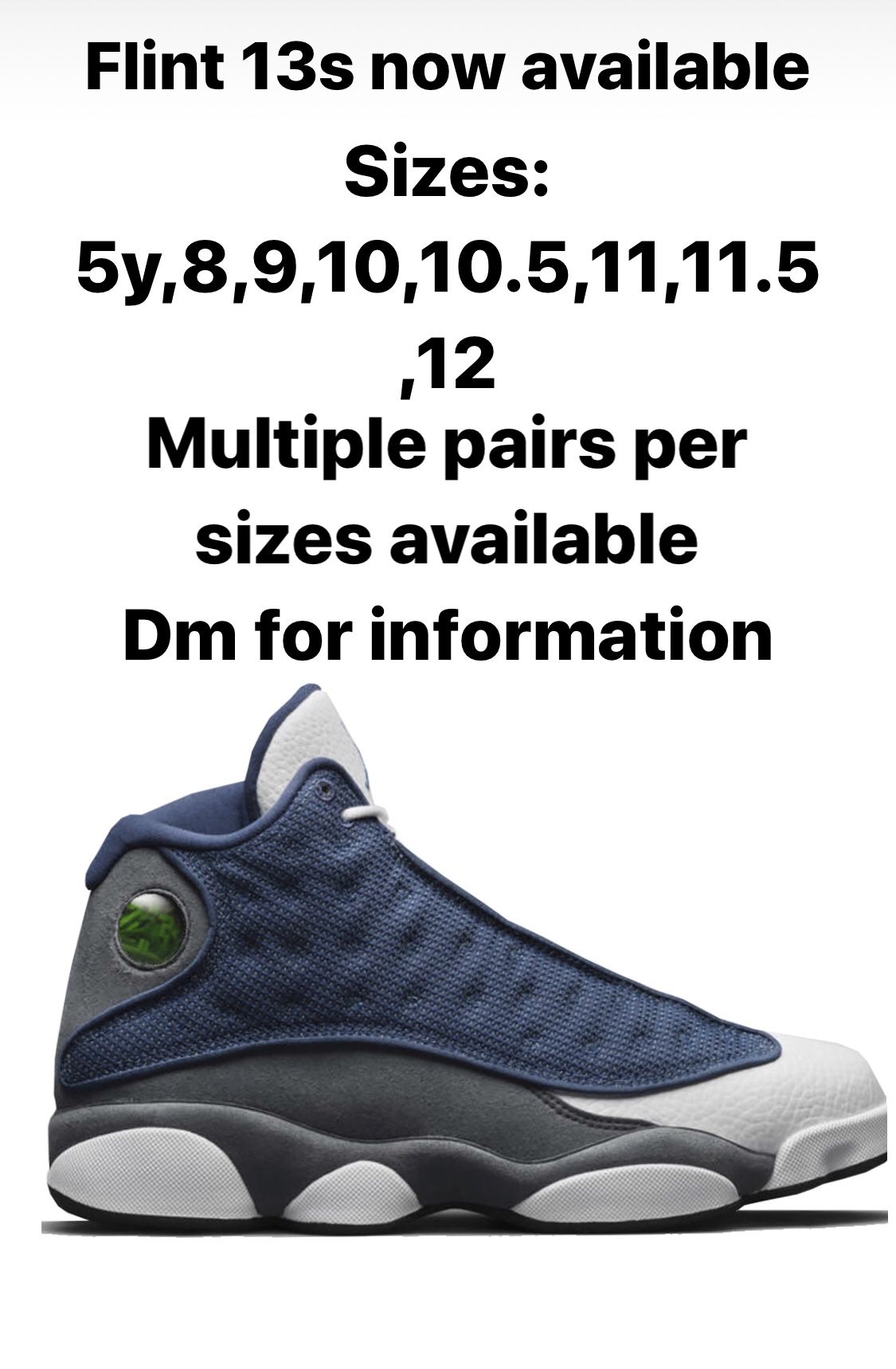 Air Jordan Flint 13 multiple sizes