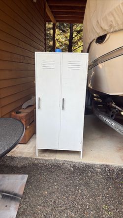 Sturdy old wood cabinet