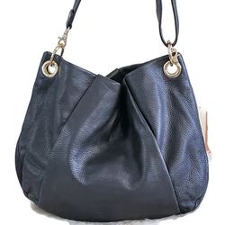 Charles Jourdan Black Leather Shoulder Bag