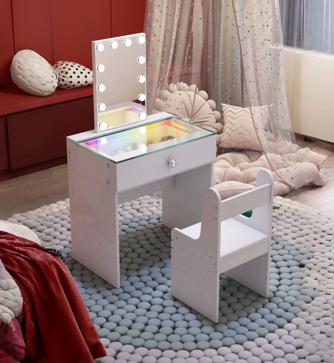 Vanity W/bluetooth Mirror (little Girls)