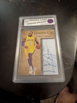 Lebron James Historic Cuts Auto facsimile custom Gem Mint
