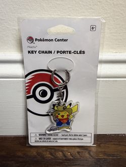 Pokemon Center Fossil Museum Excavator Pikachu Acrylic Keychain Exclusive