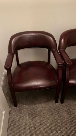 Burgundy office/home chairs