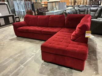 Velvet Red Sectional