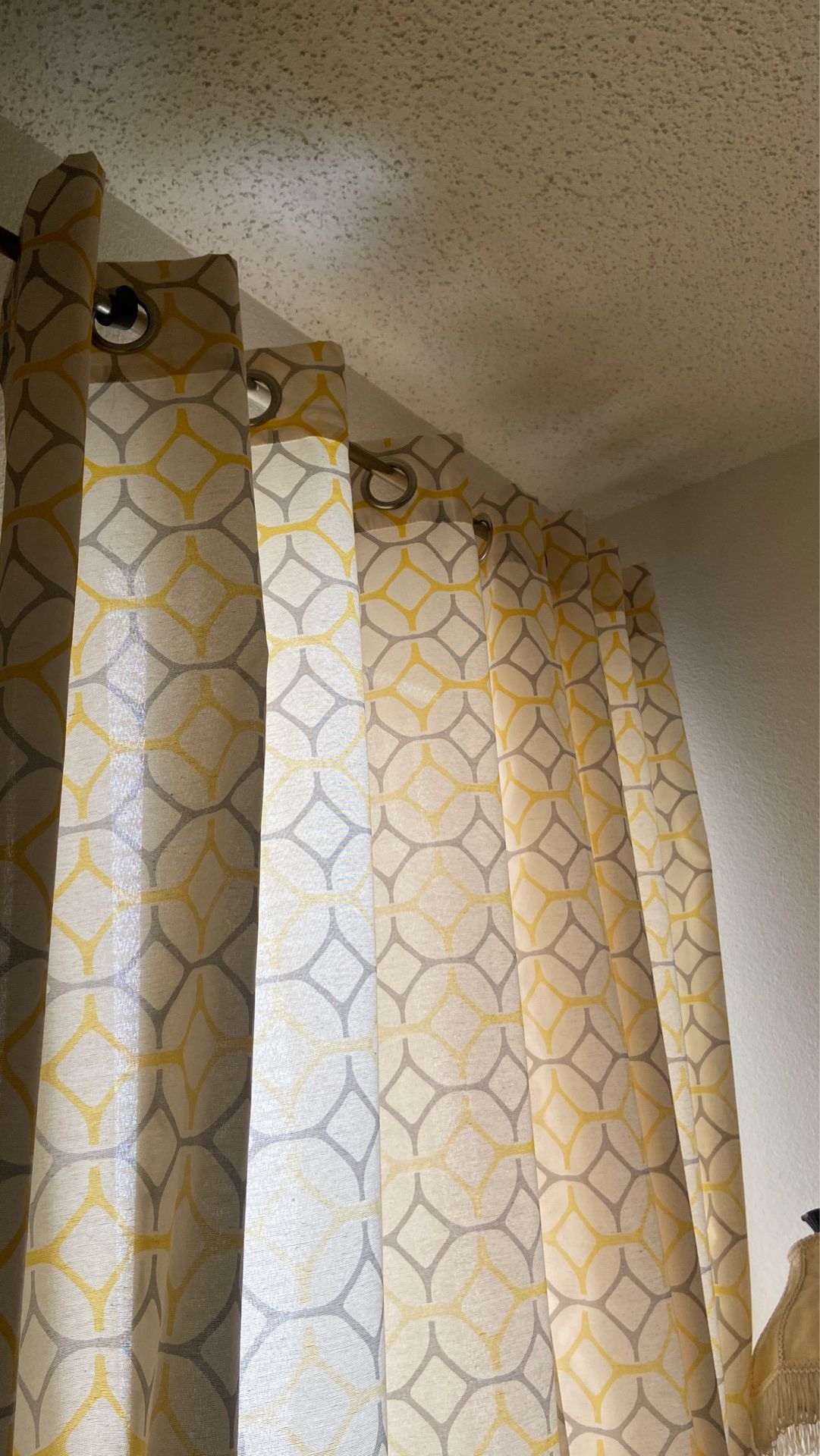 yellow curtains