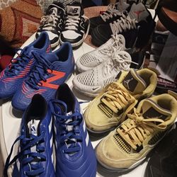 TO MANY TO LIST GOT OVER 100÷ MENS WOMAN SOME KIDS SNEAKERS SHOES ALL SIZES WANT SELL ALL 4 BINS FULL 1ST 120 FIRM NIKE ADIDAS JORDAN ETC 