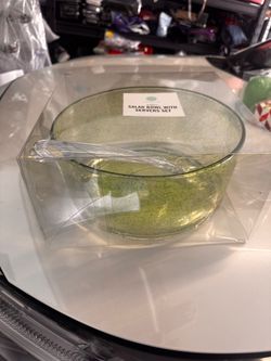 3pc Martha Stewart salad bowl with servers set