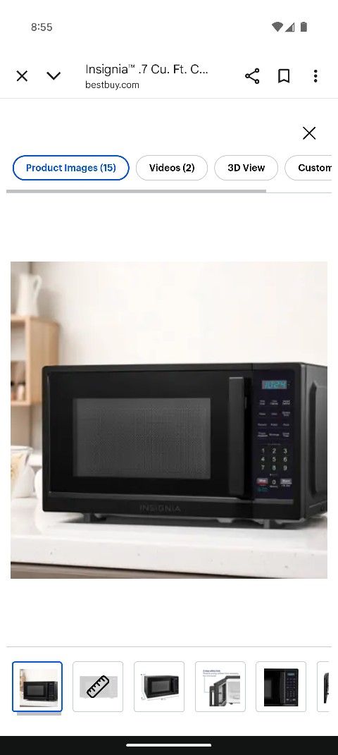 Insignia™
Insignia™ - .9 Cu. Ft. Compact Countertop Microwave - Stainless Steel