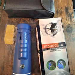 Midaning (blue) 10×40 hd monocular telescope with manual focus (BRAND NEW) - $25 FIRM, NO LOWER 
