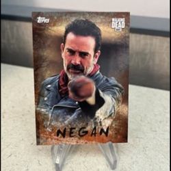 Rare Negan w/ Lucille 2017 Topps AMC The Walking Dead C-1 Insert Card 17/99