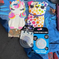 IPhone Cases And 2 Popup Sockets