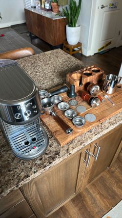 Breville Bambino with accessories