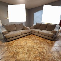 Gray sofa & Love Seat