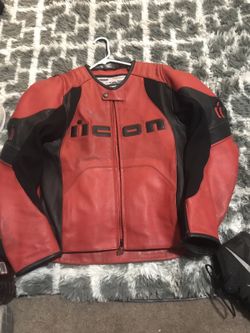 Icon overlord leather jacket