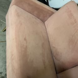 Suede Pink Couch
