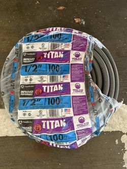 1/2 in. x 100 ft. Liquidtight Flexible Metallic Titan Steel Conduit