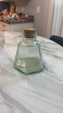 Ben Rickert 6 sided glass jar with cork gorgeous