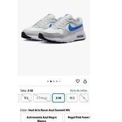 Zapatos deportivos para hombre en talla 10.5