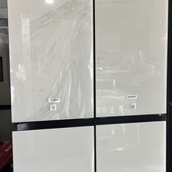 Samsung - Bespoke 23 cu. ft. Counter Depth 4-Door French Door Refrigerator with AI Hybrid Cooling