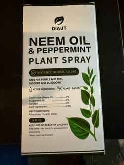 Neem Oils and peppermint spray for plants