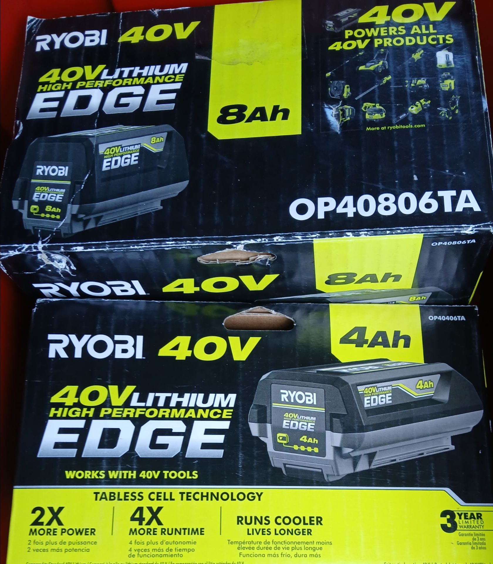 Ryobi 40v Batteries