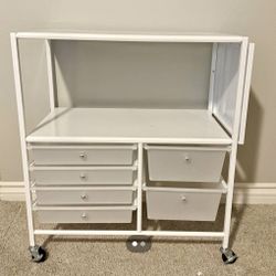 Metal Craft Cart With Drawers🔺Good Condition🔺