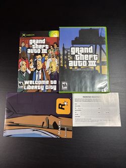 Grand Theft Auto III for Original Xbox CIB w/ Map & Registration Card (2003)