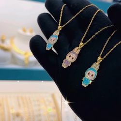 Jewellery Necklace Plated Gold 18 K