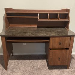 Home office Desk With Removable Hutch