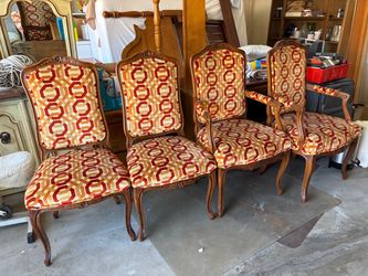 Set of 4 French Provincial Dining Chairs