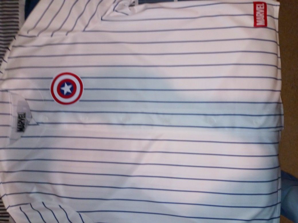 Captain America Baseball Jersey