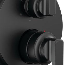 Delta Tetra Matte Black Shower System Valve 