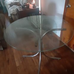 Glass Top Table