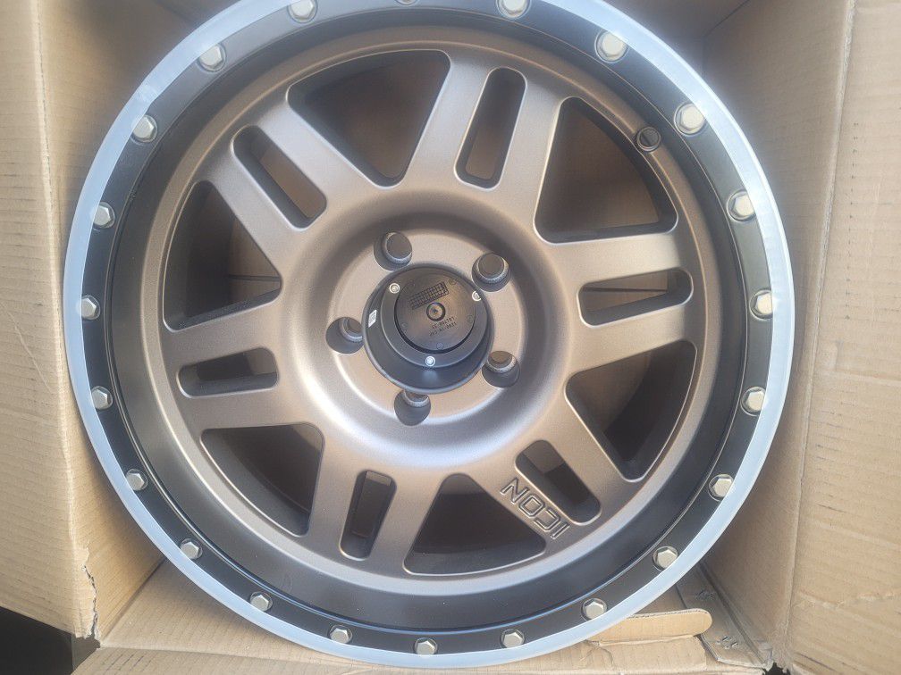 Icon Wheels Rims 5x5 5on5 Jeep Chevy 17 Inch 