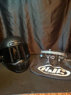 HJC V10 Matte Black Helmet Size S
